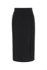 �{�b�e�K ���F�l�^ BOTTEGA VENETA �X�J�[�g ���f�B�[�X �u���b�N Skirts 873834V6NP0 1010 Black �֐� �������� 2026AW gb
