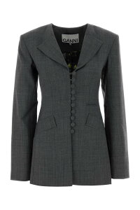 �K�j�[ GANNI �W�� �x�X�g ���f�B�[�X �O���[ Vests A1020052 252 Grey �֐� �������� 2026SS gb