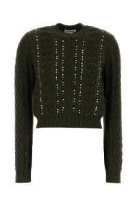 �W���T���_�[ JIL SANDER �Z�[�^�[ �j�b�g�E�F�A ���f�B�[�X �O���[�� Knitwear J02GP0264J14864 312 Green �֐� �������� 2026AW gb