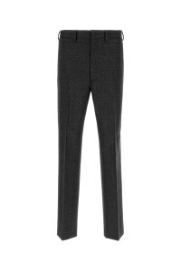 �v���_ PRADA �Y�{�� �p���c �����Y Trousers UPA669S22215OW F0308 Checked �֐� �������� 2024AW gb