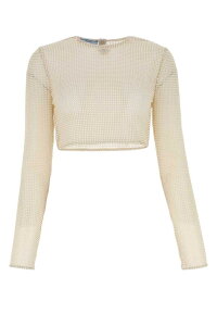 �v���_ PRADA T�V���c �g�b�v�X ���f�B�[�X T-shirts and tops P914LRS23112BW F0304 Beige o Tan �֐� �������� 2023SS gb