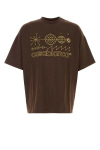 �J�T�u�����J CASABLANCA �Z�[�^�[ �j�b�g�E�F�A �����Y �u���E�� Knitwear MAW26JTS07801 CODEDECIVIL Brown �֐� �������� 2026AW gb