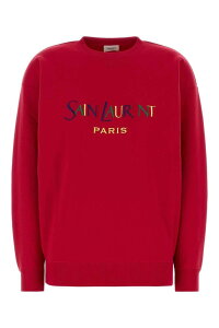 �C�� �T�����[���� SAINT LAURENT PARIS �g���[�i�[ ���f�B�[�X �s���N Sweatshirts 873600Y36ZO 6452 Pink �֐� �������� 2026AW gb