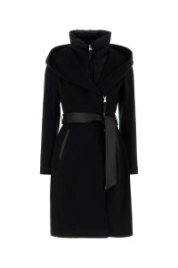 �}�b�J�[�W�� MACKAGE �g�����`�R�[�g �R�[�g ���f�B�[�X �u���b�N Coats and trench coats SHIASLBZ BLACK Black �֐� �������� 2026AW gb
