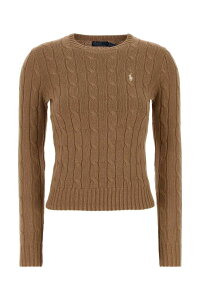 �����t���[���� POLO RALPH LAUREN �Z�[�^�[ �j�b�g�E�F�A ���f�B�[�X �u���E�� Knitwear 211971795 002 Camel �֐� �������� 2026AW gb