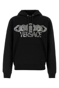 ���F���T�[�` VERSACE �X�E�F�b�g�V���c �g���[�i�[ �����Y �u���b�N Sweatshirts 10187941A13526 2B510 Black �֐� �������� 2025SS gb