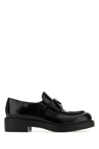 �v���_ PRADA ���[�t�@�[ ���f�B�[�X �u���b�N Loafers 1D246MFG050ULS F0002 Black �֐� �������� 2026AW gb