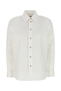 �{�b�e�K ���F�l�^ BOTTEGA VENETA �V���c ���f�B�[�X �z���C�g Shirts 838420V2H20 9000 White �֐� �������� 2025AW gb