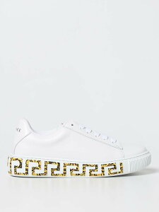 ���F���T�[�`�F VERSACE �t���b�g�X�j�[�J�[ �X�j�[�J�[ �{�[�C�Y �z���C�g Flat sneakers 10008881A02196 �֐� �������� 2025AW gi