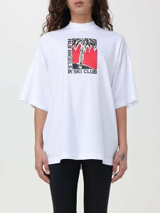 �p�[�� �G���W�F���X PALM ANGELS �|���V���c T�V���c ���f�B�[�X �z���C�g T-shirts and polo shirts PWAA017R24JER002 �֐� �������� 2024SS gi