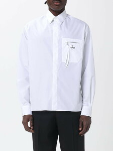 �t�F���f�B FENDI �V���c �����Y �z���C�g Shirts FS1098AN08 �֐� �������� 2025AW gi