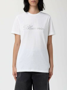 �u���}���� BLUMARINE �|���V���c T�V���c ���f�B�[�X �z���C�g T-shirts and polo shirts 2T107A �֐� �������� 2025AW gi