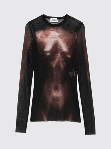 �W�����|�[���E�S���`�G JEAN PAUL GAULTIER T�V���c �g�b�v�X ���f�B�[�X �u���b�N T-shirts and tops 2504WTO366M010P �֐� �������� 2025AW gi