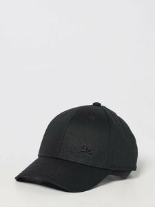�G���U�x�b�^ �t�����L ELISABETTA FRANCHI �n�b�g �X�q ���f�B�[�X �u���b�N Hats CL18F �֐� �������� 2025AW gi