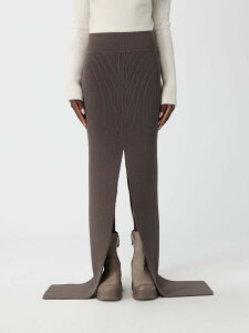 ���b�N �I�E�G���X RICK OWENS �X�J�[�g ���f�B�[�X �O���[ Skirts RO02E4672KWVH �֐� �������� 2025AW gi