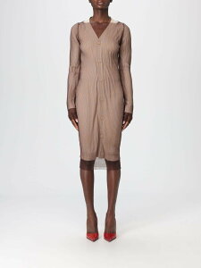 �G���G��6 ���]�� �}���W�F�� MM6 MAISON MARGIELA �����s�[�X �h���X ���f�B�[�X �x�[�W�� Dresses S62HP0033M13191 �֐� �������� 2025AW gi