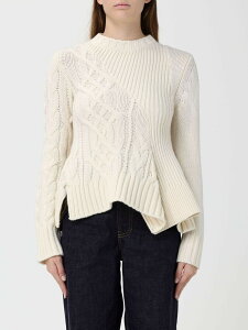 �T�J�C SACAI �Z�[�^�[ �j�b�g�E�F�A ���f�B�[�X �z���C�g Knitwear 2508054 �֐� �������� 2025AW gi