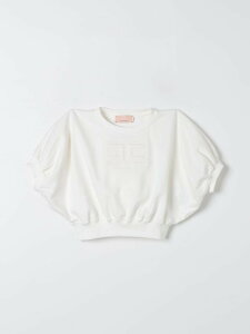 �G���U�x�b�^ �t�����L ELISABETTA FRANCHI LA MIA BAMBINA �N���[�l�b�N�W�����p�[ �j�b�g�E�F�A �K�[���Y Crew neck jumpers EFFE1150FF002 �֐� �������� 2025AW gi