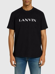 �����o�� LANVIN T�V���c �����Y �u���b�N T-shirts RMTS0012J300H25 �֐� �������� 2025AW gi