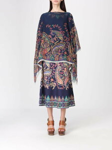 �G�g�� ETRO T�V���c �g�b�v�X ���f�B�[�X �u���[ T-shirts and tops WRJA0027AKG22 �֐� �������� 2026SS gi