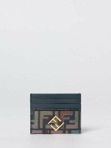 �t�F���f�B FENDI �J�[�h�z���_�[ ���z ���f�B�[�X �u���[ Wallets and Card Holders 8M0445AW6Q �֐� �������� 2026SS gi
