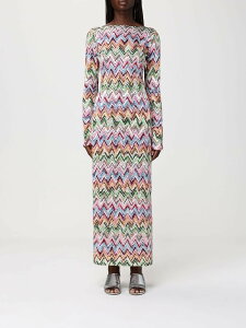 �~�b�\�[�j MISSONI �����s�[�X �h���X ���f�B�[�X �}���`�J���[ Dresses MS25SQ14BJ00QL �֐� �������� 2026SS gi