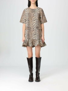 �K�j�[ GANNI �����s�[�X �h���X ���f�B�[�X �u���E�� Dresses A1030249 �֐� �������� 2026SS gi