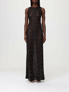 �~�b�\�[�j MISSONI �����s�[�X �h���X ���f�B�[�X �u���E�� Dresses MS26SQ1FBV00IT �֐� �������� 2026SS gi