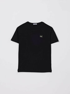 �h���`�F���K�b�o�[�i DOLCE&GABBANA �����O�X���[�uT�V���c T�V���c �{�[�C�Y �u���b�N Long sleeve t-shirts L4JT7TG7P1T �֐� �������� 2026SS gi