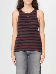 �K�j�[ GANNI T�V���c �g�b�v�X ���f�B�[�X �u���E�� T-shirts and tops A1050049 �֐� �������� 2026SS gi