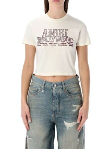 �A�~�� AMIRI �|���V���c T�V���c ���f�B�[�X �z���C�g T-shirts and polo shirts AWTOJR1029 �֐� �������� 2026SS gi