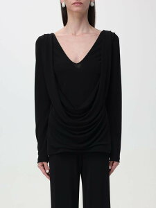 �A���x���^ �t�F���b�e�B ALBERTA FERRETTI T�V���c �g�b�v�X ���f�B�[�X �u���b�N T-shirts and tops 12011621 �֐� �������� 2025AW gi