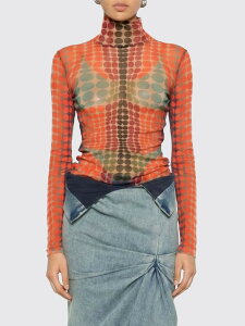 �W�����|�[���E�S���`�G JEAN PAUL GAULTIER T�V���c �g�b�v�X ���f�B�[�X ���b�h T-shirts and tops 2601WTO445M018P Red �֐� �������� 2026SS gi