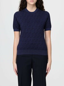 �t�F���f�B FENDI �Z�[�^�[ �j�b�g�E�F�A ���f�B�[�X �u���[ Knitwear FZXE50AYM1 �֐� �������� 2026SS gi