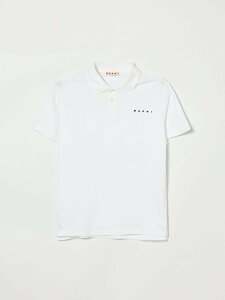 �}���j MARNI �|���V���c �g�b�v�X �{�[�C�Y �z���C�g Polo shirts M01770M00RF White �֐� �������� 2026SS gi