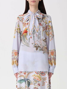 �G�g�� ETRO T�V���c �g�b�v�X ���f�B�[�X �u���[ T-shirts and tops WRJA009199SP1N6 �֐� �������� 2026SS gi