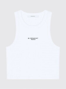 �W�o���V�B GIVENCHY T�V���c �g�b�v�X ���f�B�[�X �z���C�g T-shirts and tops BW70FNP7BR �֐� �������� 2026SS gi