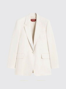 �}�b�N�X�}�[�� �X�e���f�B�I MAX MARA STUDIO �X�[�c�W���P�b�g �X�[�c �W���P�b�g ���f�B�[�X �x�[�W�� Suit Jackets 2616041025600 Cream �֐� �������� 2026SS gi