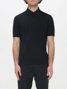 �p�I���y�R�� PAOLO PECORA �|���V���c �����Y �u���b�N Polo shirts A007F100 �֐� �������� 2026SS gi