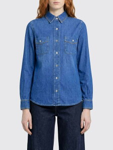 �Z�u���t�H�[�I�[���}���J�C���h 7 FOR ALL MANKIND �V���c ���f�B�[�X �u���[ Shirts 7U84TC21 �֐� �������� 2026SS gi