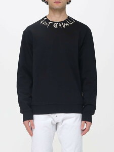 �W���X�g �J���@�� JUST CAVALLI �X�E�F�b�g�V���c �g���[�i�[ �����Y �u���b�N Sweatshirts 80OAIE21CF100 �֐� �������� 2026SS gi