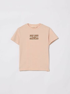�G���U�x�b�^ �t�����L ELISABETTA FRANCHI LA MIA BAMBINA �����O�X���[�uT�V���c T�V���c �K�[���Y �s���N Long sleeve t-shirts EFTS261JE006 �֐� �������� 2026SS gi