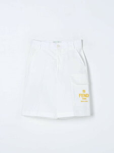 FENDI FENDI �V���[�g�p���c�@�p���c �V���[�c �{�[�C�Y �z���C�g Shorts JMF471ADEH �֐� �������� 2024SS gi