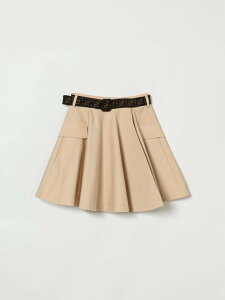 FENDI FENDI �~�j�o�b�O �X�J�[�g �K�[���Y �x�[�W�� Mini-skirts JFE196AS5Y �֐� �������� 2026SS gi