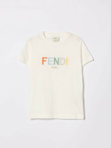 FENDI FENDI �����O�X���[�uT�V���c T�V���c �{�[�C�Y �z���C�g Long sleeve t-shirts JUI2067AJ �֐� �������� 2026SS gi