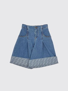 FENDI FENDI �V���[�g�p���c�@�p���c �V���[�c �K�[���Y �u���[ Shorts JFF389AVVU �֐� �������� 2026SS gi