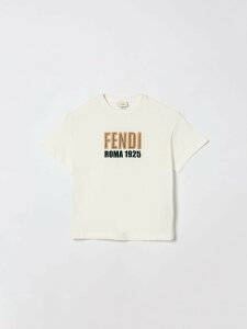 FENDI FENDI �����O�X���[�uT�V���c T�V���c �{�[�C�Y �z���C�g Long sleeve t-shirts JUI2047AJ �֐� �������� 2026SS gi