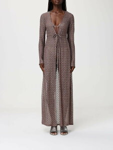�~�b�\�[�j MISSONI �����s�[�X �h���X ���f�B�[�X �u���E�� Dresses MS26SQ0SBR014D �֐� �������� 2026SS gi