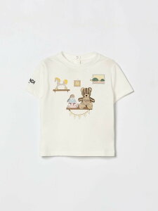 FENDI FENDI �����O�X���[�uT�V���c T�V���c �{�[�C�Y �z���C�g Long sleeve t-shirts BUI1147AJ �֐� �������� 2026SS gi
