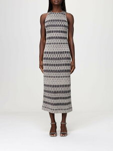 �~�b�\�[�j MISSONI �����s�[�X �h���X ���f�B�[�X �x�[�W�� Dresses DS26SG0ABR014V �֐� �������� 2026SS gi